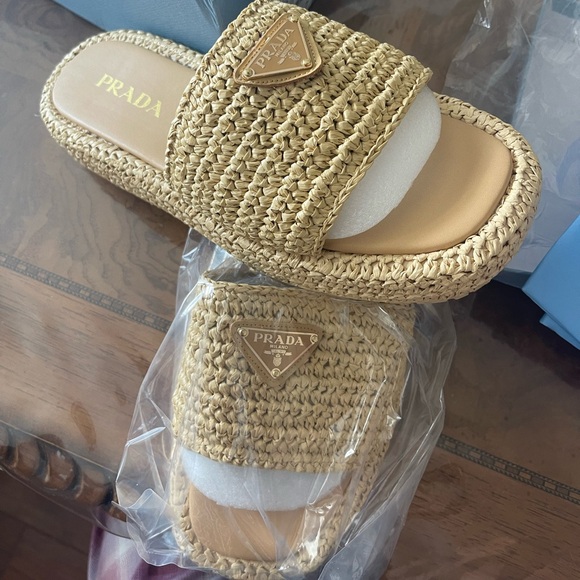 PRADA crochet flatform slides - Picture 7 of 7